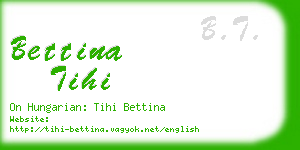 bettina tihi business card